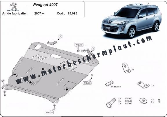 Motor, Versnellingsbak en Radiator Beschermplaat voor Peugeot 4007