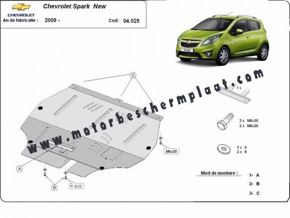 Motor, Versnellingsbak en Radiator Beschermplaat voor Chevrolet Spark