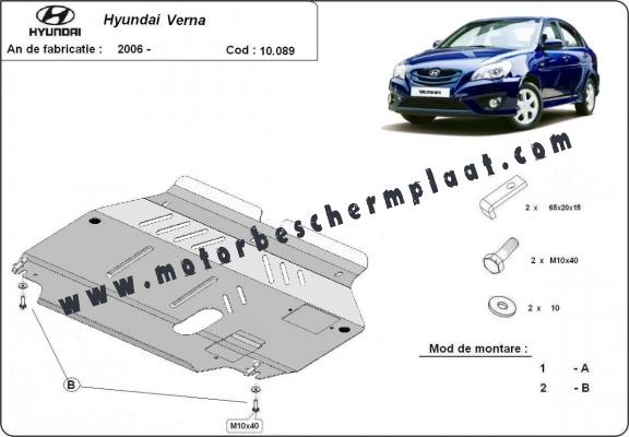 Motor en Versnellingsbak Beschermplaat voor Hyundai Verna