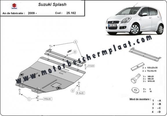 Motor en Versnellingsbak Beschermplaat voor Suzuki Splash an