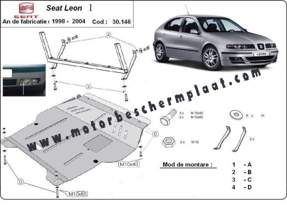 Motor en Versnellingsbak Beschermplaat voor Seat Leon