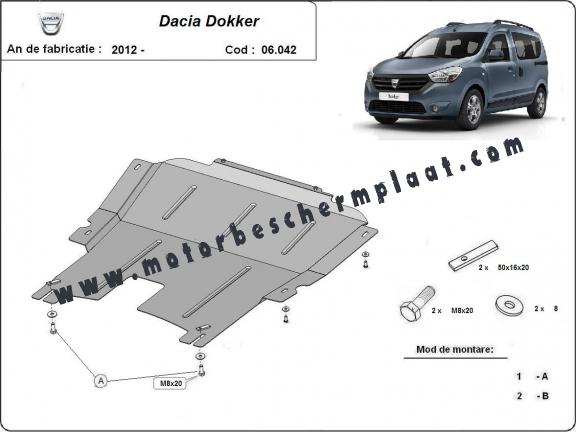 Motor en Versnellingsbak Beschermplaat voor Dacia Dokker