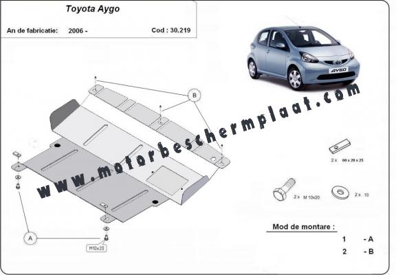 Motor en Versnellingsbak Beschermplaat voor Toyota Aygo AB10