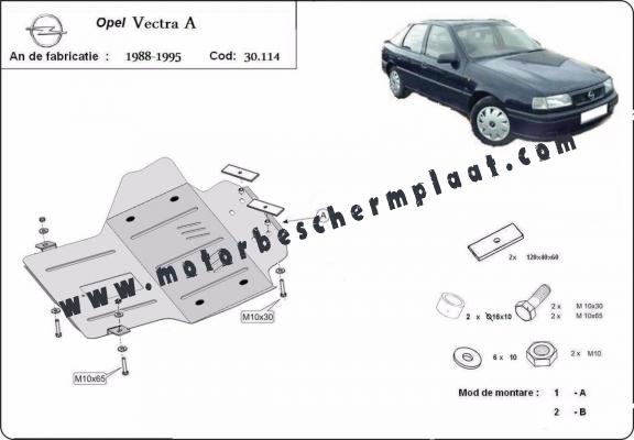 Motor, Versnellingsbak en Radiator Beschermplaat voor Opel Vectra A