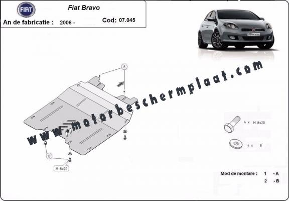 Motor en Versnellingsbak Beschermplaat voor Fiat Bravo