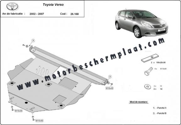 Motor Beschermplaat voor Toyota Corolla Verso