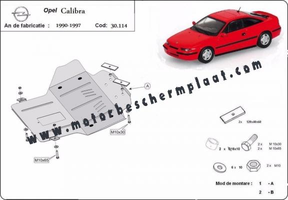 Motor en Versnellingsbak Beschermplaat voor Opel Calibra