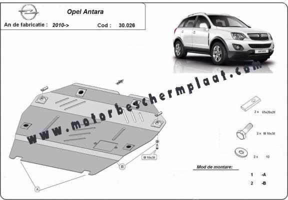 Motor en Versnellingsbak Beschermplaat voor Opel Antara