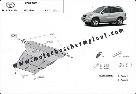 Motor en Versnellingsbak Beschermplaat voor Toyota Rav4