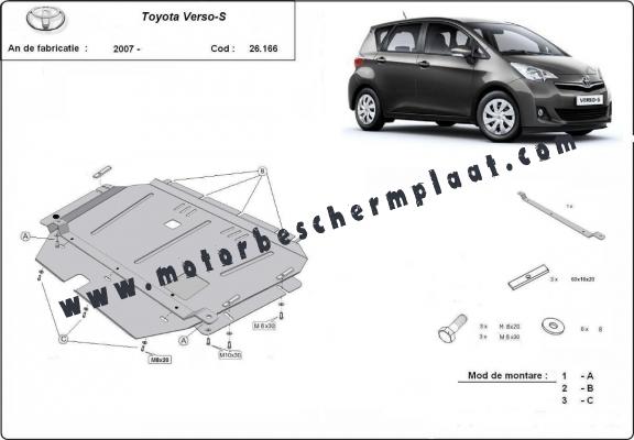 Motor en Versnellingsbak Beschermplaat voor Toyota Verso