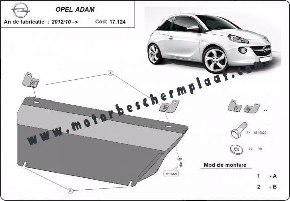 Motor en Versnellingsbak Beschermplaat voor Opel Adam