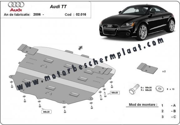 Motor, Versnellingsbak en Radiator Beschermplaat voor Audi TT