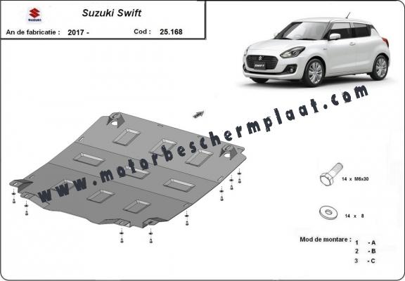 Motor, Versnellingsbak en Radiator Beschermplaat voor Suzuki Swift