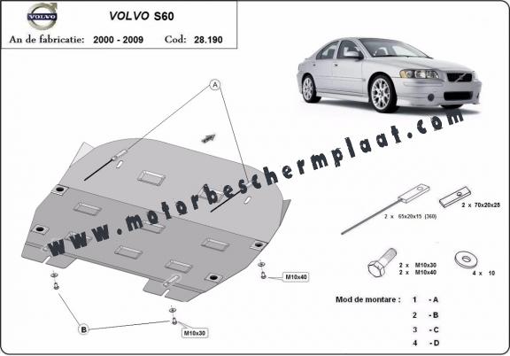 Motor, Versnellingsbak en Radiator Beschermplaat voor Volvo S60