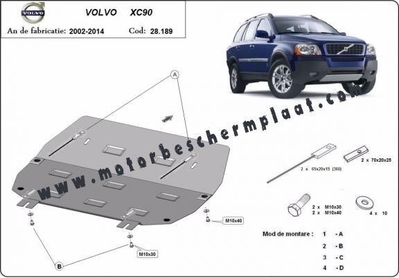 Motor, Versnellingsbak en Radiator Beschermplaat voor Volvo XC90