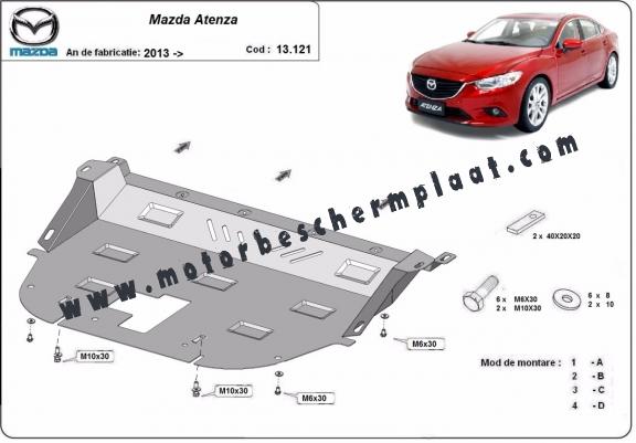 Motor, Versnellingsbak en Radiator Beschermplaat voor Mazda Atenza