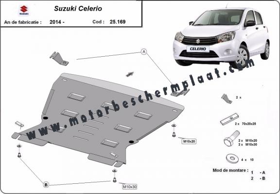 Motor, Versnellingsbak en Radiator Beschermplaat voor Suzuki Celerio