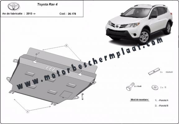 Motor, Versnellingsbak en Radiator Beschermplaat voor Toyota RAV 4