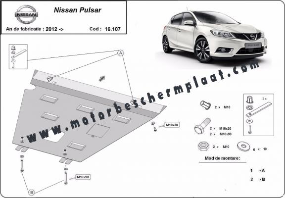 Motor en Versnellingsbak Beschermplaat voor Nissan Pulsar