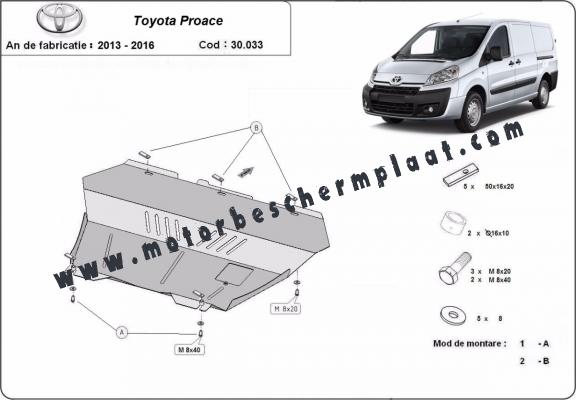 Motor Beschermplaat voor Toyota Proace
