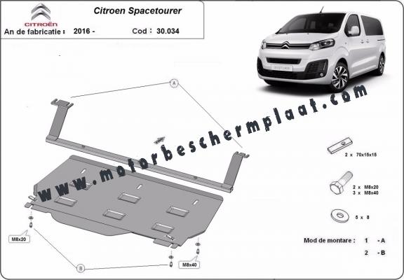 Motor Beschermplaat voor Citroen Spacetourer Paneel Bestelwagen 