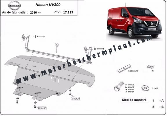 Motor Beschermplaat voor Nissan NV300