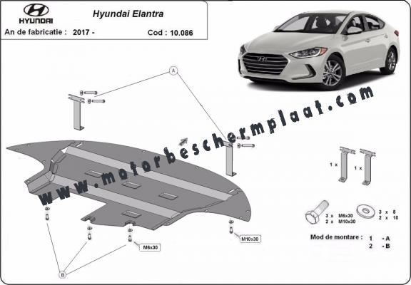 Motor Beschermplaat voor  Hyundai Elantra