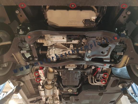 Motor, Versnellingsbak en Radiator Beschermplaat voor Mercedes Viano W447, 2.2 D, 4x4