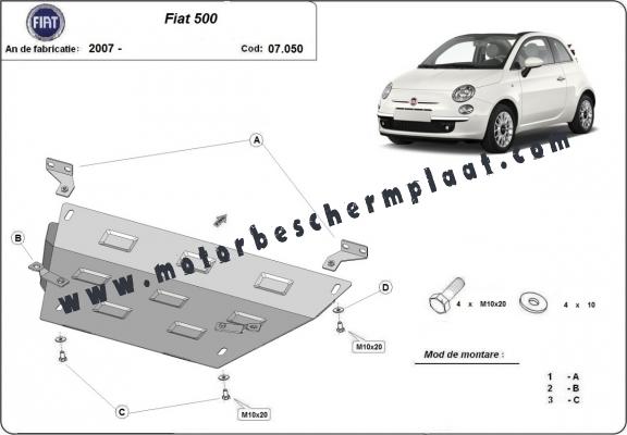 Motor Beschermplaat voor Fiat 500
