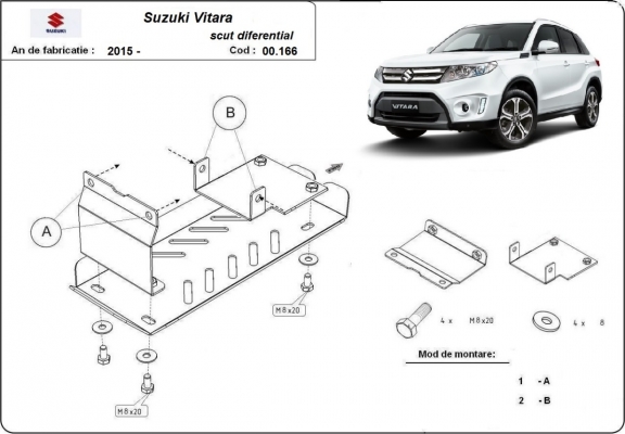 Differentieel Beschermplaat Suzuki Vitara