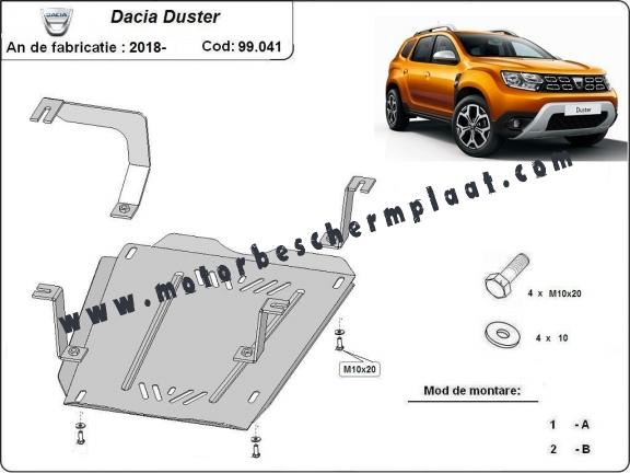 Brandstoftank Beschermplaat voor Dacia Duster