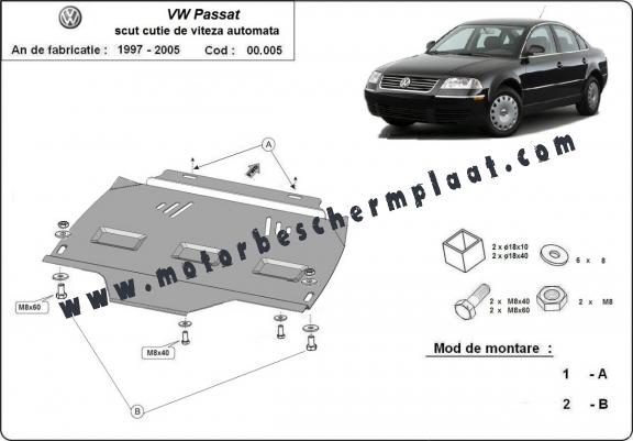 Versnellingsbak Beschermplaat voor VW Passat  B5, B5.5- automatisch