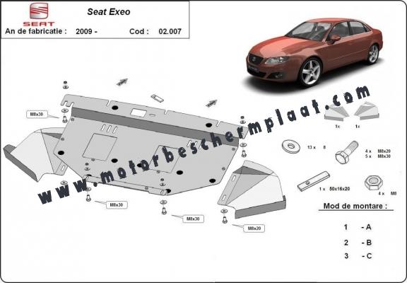 Motor en Radiator Beschermplaat voor Seat Exeo