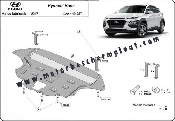 Motor en Versnellingsbak Beschermplaat voor Hyundai Kona