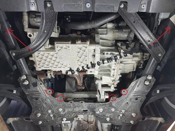 Motor Beschermplaat voor Fiat 500x