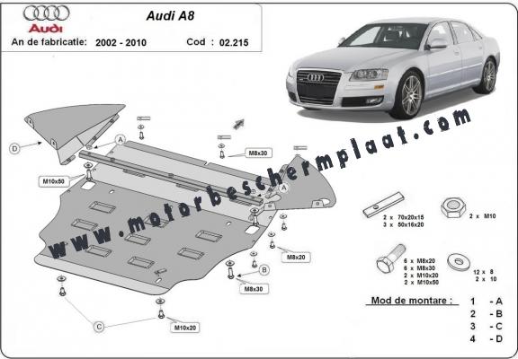 Motor Beschermplaat voor Audi A8