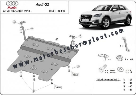 Motor Beschermplaat voor Audi Q2