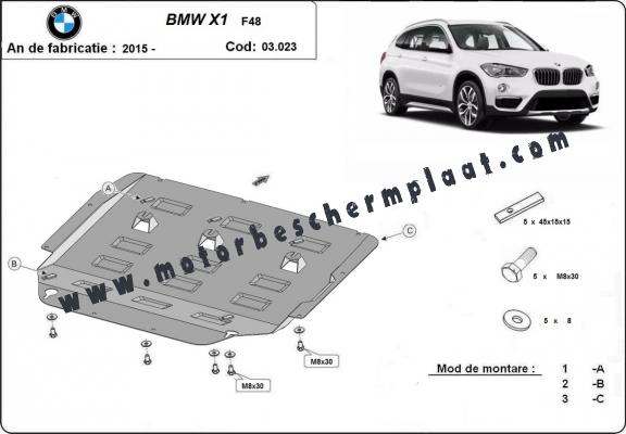 Motor Beschermplaat voor BMW X1 F48