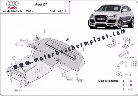 Motor Beschermplaat voor Audi Q7 S-Line