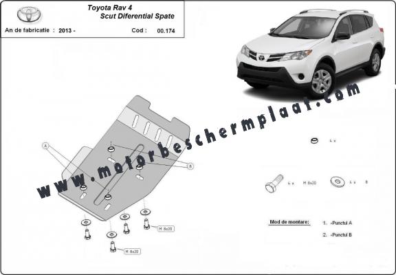 Differentieel Beschermplaat voor Toyota RAV 4