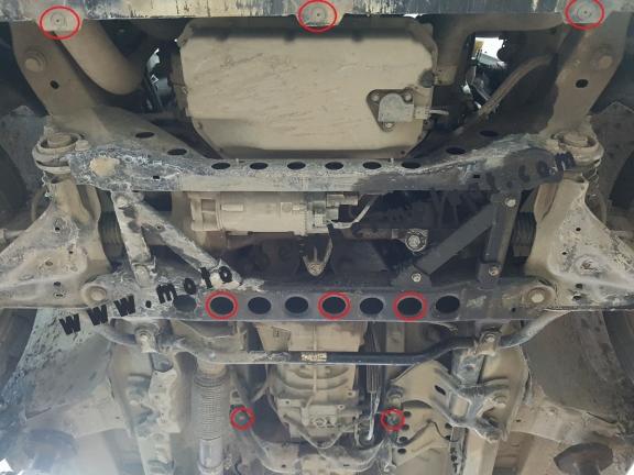 Motor, Versnellingsbak en Radiator Beschermplaat voor Mercedes Vito W447 - 4X2