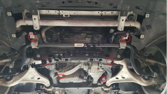 Motor en Versnellingsbak Beschermplaat voor Mercedes ML W166