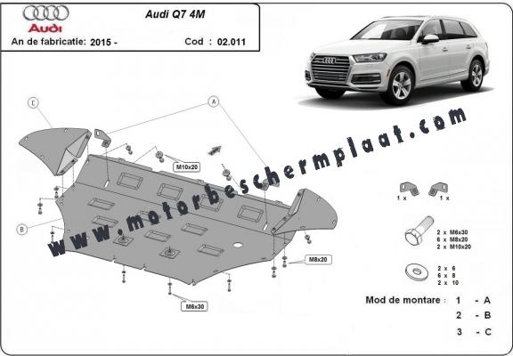 Motor Beschermplaat voor Audi Q7 