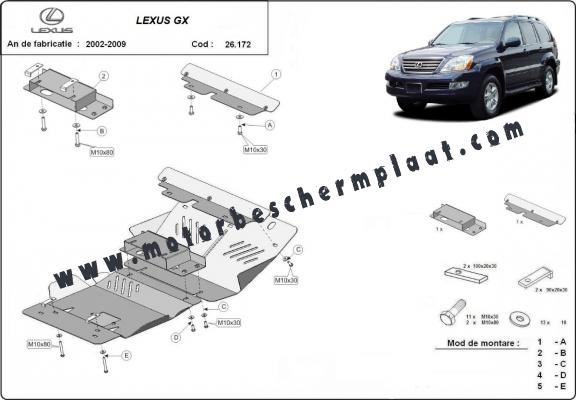 Motor Beschermplaat voor Lexus GX