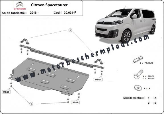 Motor Beschermplaat voor Citroen Spacetourer MPV