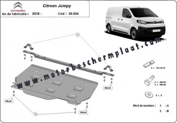 Motor Beschermplaat voor Citroen Jumpy MPV