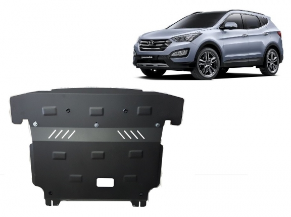 Motor, Versnellingsbak en Radiator Beschermplaat voor Hyundai Santa Fe