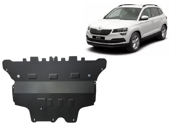 Motor, Versnellingsbak en Radiator Beschermplaat voor Skoda Karoq - automatische versnellingsbak
