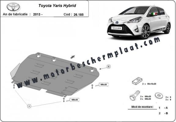 Motor en Versnellingsbak Beschermplaat voor Toyota Yaris XP150
