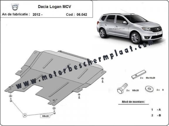 Motor en Versnellingsbak Beschermplaat voor Dacia Logan MCV